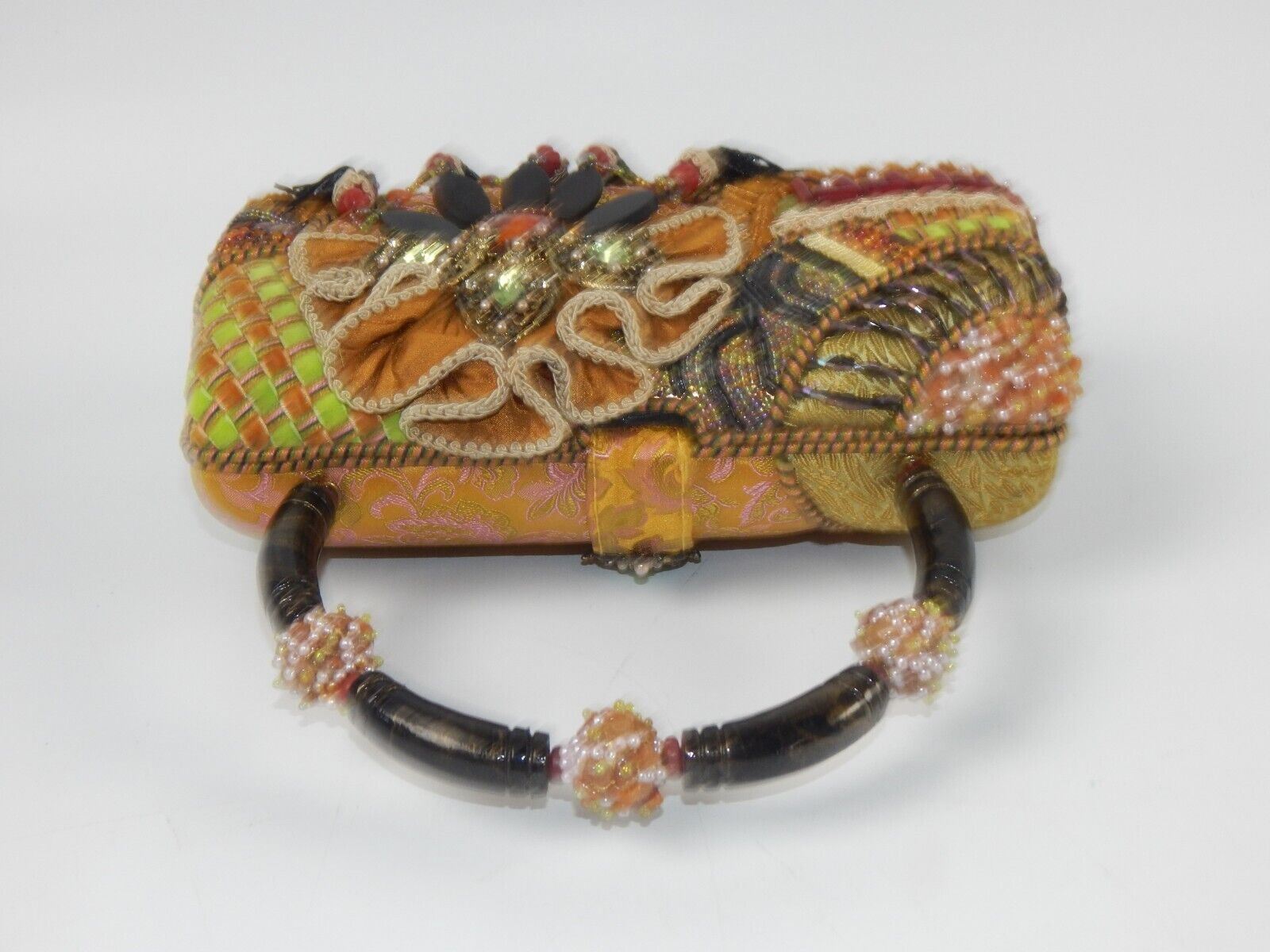 MARY FRANCES BEADED LADY HANDBAG 9x6x4 - MotoRaider
