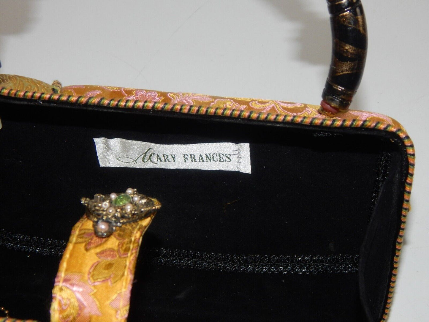 MARY FRANCES BEADED LADY HANDBAG 9x6x4 - MotoRaider