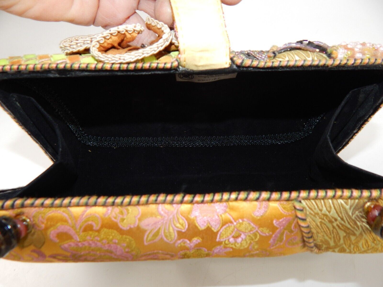MARY FRANCES BEADED LADY HANDBAG 9x6x4 - MotoRaider