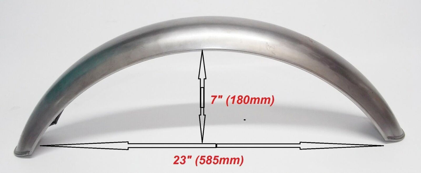 VINTAGE ENDURO SCRAMBLER CUSTOM FRONT 21" REAR 18" STEEL FENDER MUDGUARD ITALY - MotoRaider