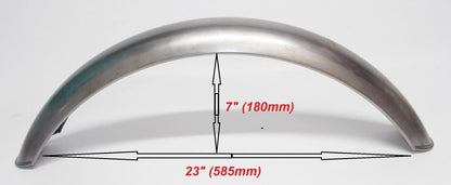 VINTAGE ENDURO SCRAMBLER CUSTOM FRONT 21" REAR 18" STEEL FENDER MUDGUARD ITALY - MotoRaider