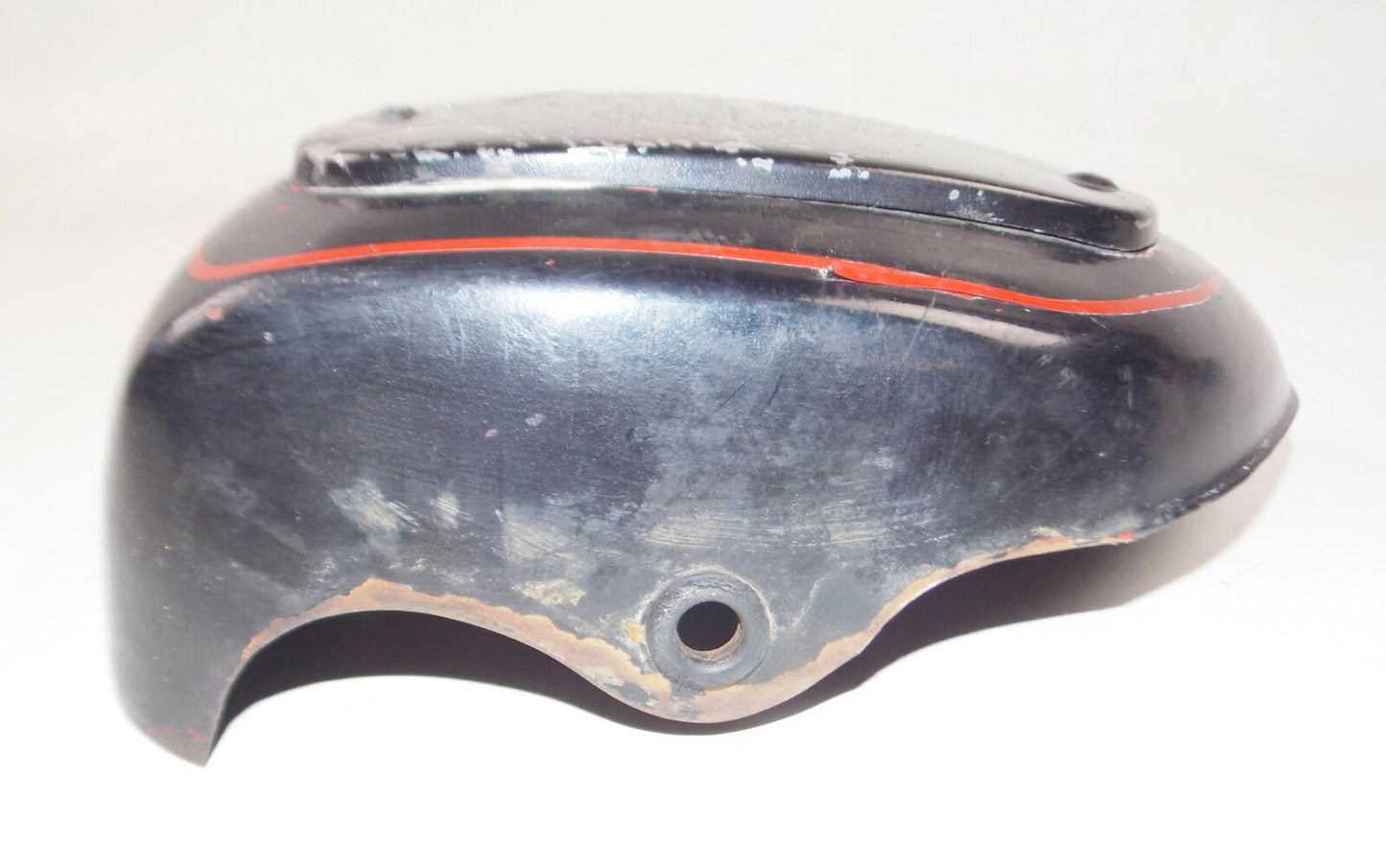1972 MORINI CORSARO 125 FRAME CHASSIS TOOL BOX LEFT SIDE COVER STEEL PANEL - MotoRaider