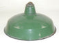 VINTAGE METAL SHOP LIGHT SHADES GREEN PORCELAIN ENAMEL D=14" GARAGE INDUSTRIAL L - MotoRaider