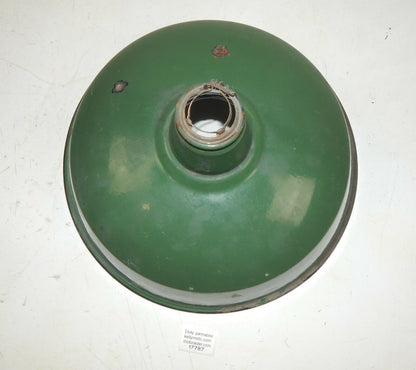 VINTAGE METAL SHOP LIGHT SHADES GREEN PORCELAIN ENAMEL D=14" GARAGE INDUSTRIAL L - MotoRaider