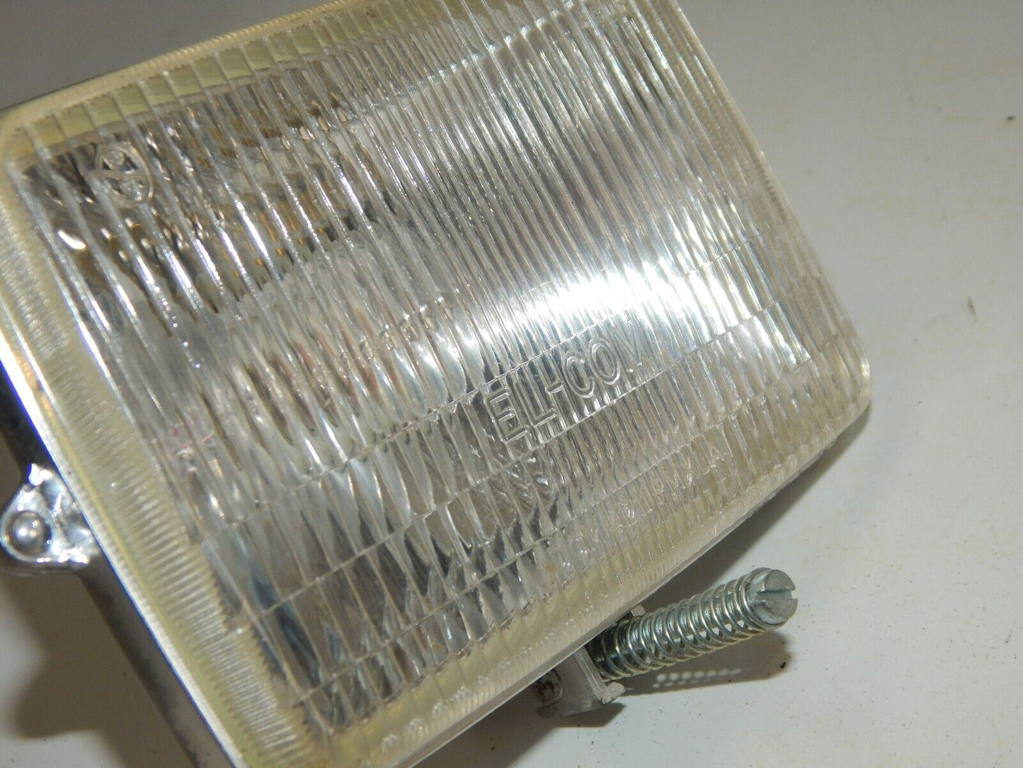 MOTORCYCLE EL-COM 6V HEADLIGHT REFLECTOR P-3055 130x90mm CAGIVA HUSQVARN DUCATI - MotoRaider
