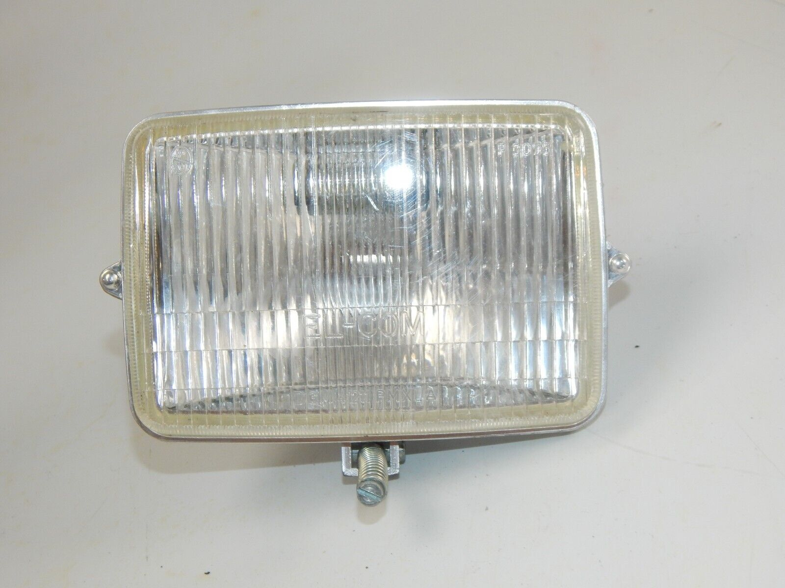 MOTORCYCLE EL-COM 6V HEADLIGHT REFLECTOR P-3055 130x90mm CAGIVA HUSQVARN DUCATI - MotoRaider