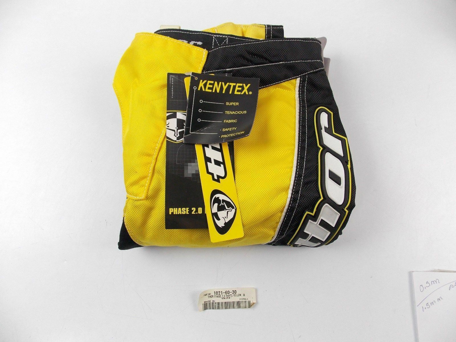 MOTORCYCLE ATV OFF ROAD THOR PHASE 2 KENYTEX MEN PANTS SIZE 30 YELLOW 1021-60-30 - MotoRaider