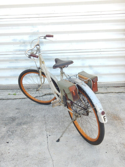 1940's VINTAGE LADY BICYCLE 26" WOODEN RIMS GRIPS FRANCE - MotoRaider