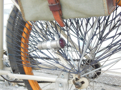 1940's VINTAGE LADY BICYCLE 26" WOODEN RIMS GRIPS FRANCE - MotoRaider