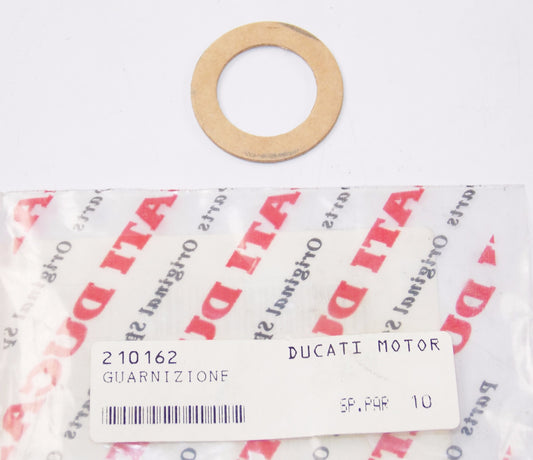 NOS OEM MORINI 1987 125 KJ 1987 350 EXCALIBUR OIL DRAIN PLUG GASKET 210162 - MotoRaider