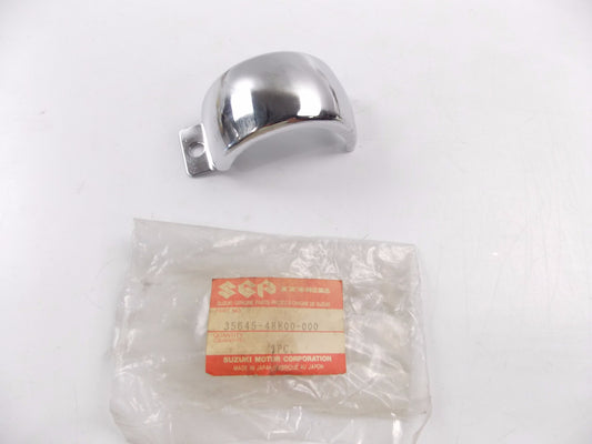 NOS OEM SUZUKI 88-89/00-04 VZ800 FRONT TURN SIGNAL STAY COVER 35645-48E00-000 - MotoRaider