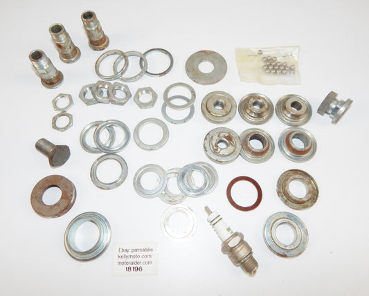 1970's MIX HARDWARE NUT FLANGE BALL BOLT WASHER SPACER PLUG SACHS PUCH HERCULES - MotoRaider