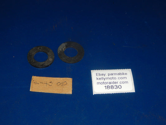 1pr NOS 1960-70's PENTON KTM 100 125 SWING ARM NYLON WASHER CHASSIS FRAME - MotoRaider