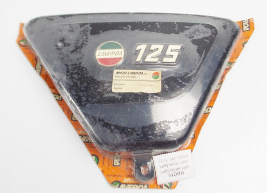 LAVERDA LZ 125 175 FRAME CHASSIS RH SIDE COVER PANEL BLACK 61706048 61 706 048 - MotoRaider