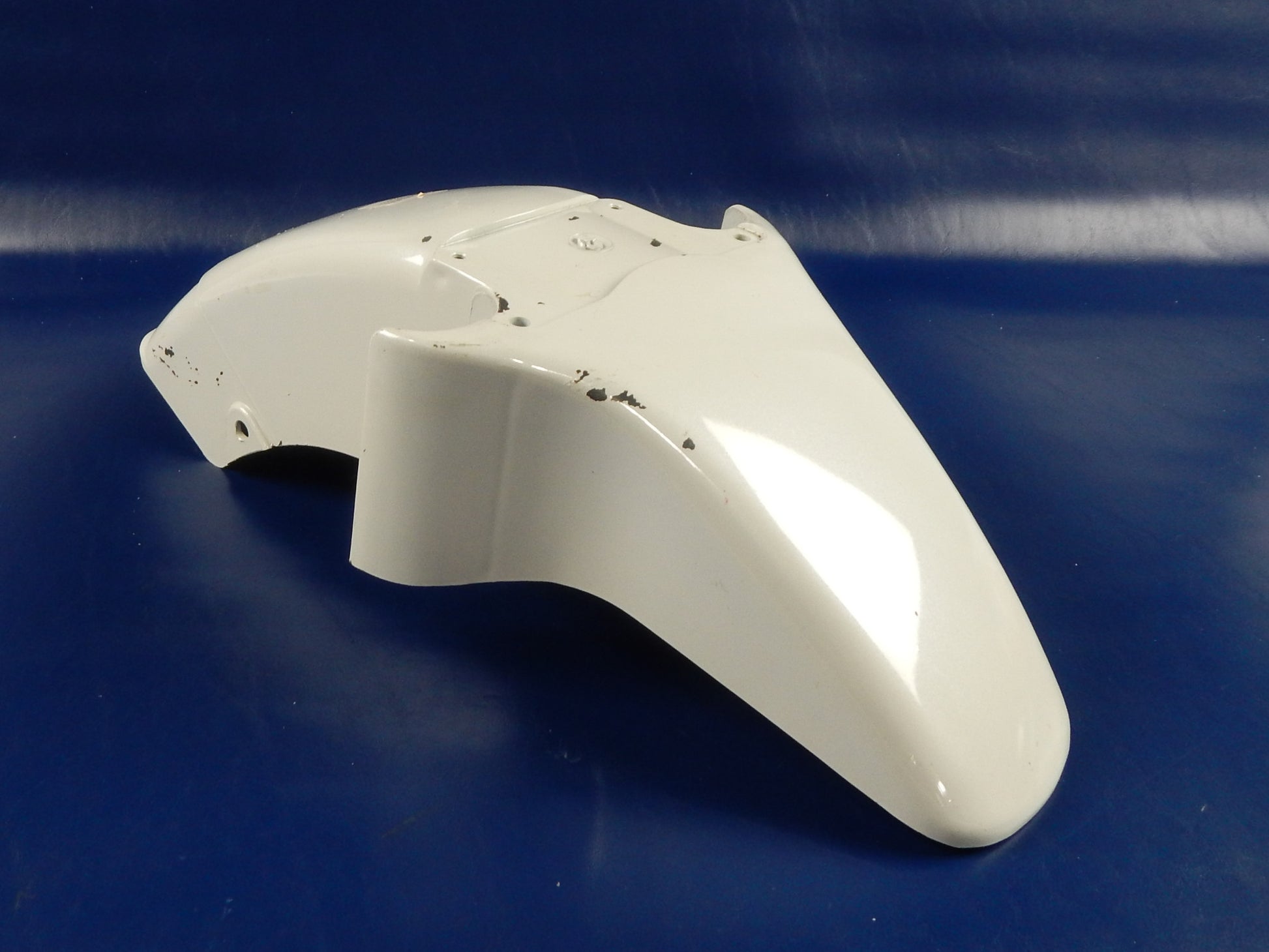1980'S CAGIVA ALETTA ORO S2 125 FRONT FENDER MUD GUARD WHITE VINTAGE ITALY - MotoRaider