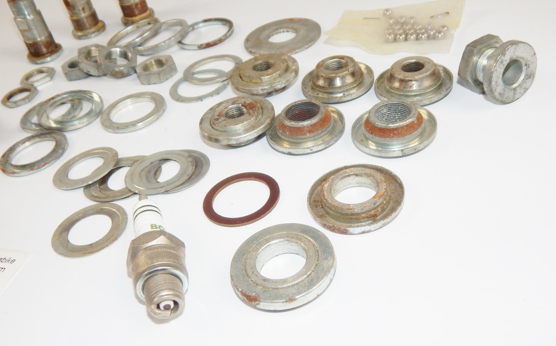 1970's MIX HARDWARE NUT FLANGE BALL BOLT WASHER SPACER PLUG SACHS PUCH HERCULES - MotoRaider