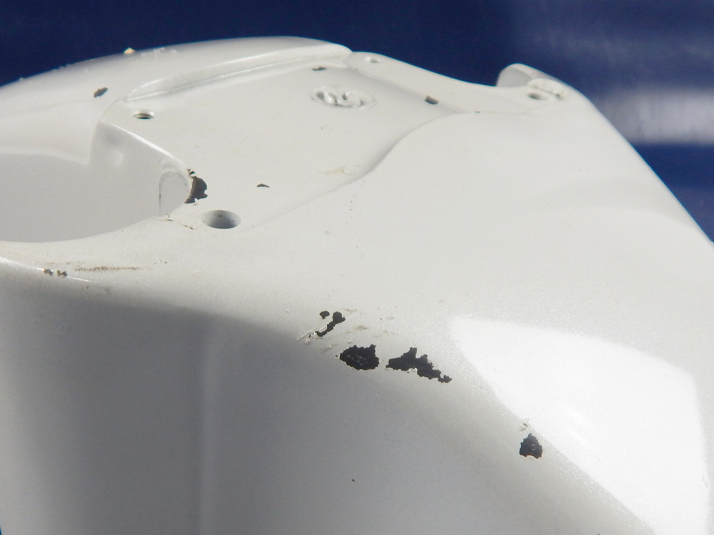 1980'S CAGIVA ALETTA ORO S2 125 FRONT FENDER MUD GUARD WHITE VINTAGE ITALY - MotoRaider