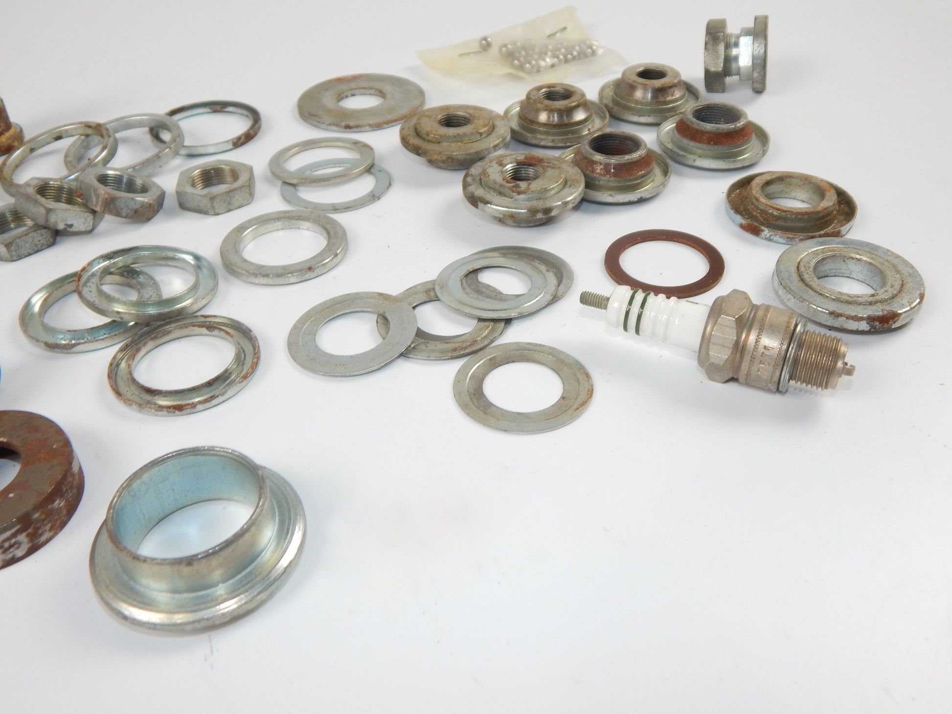 1970's MIX HARDWARE NUT FLANGE BALL BOLT WASHER SPACER PLUG SACHS PUCH HERCULES - MotoRaider