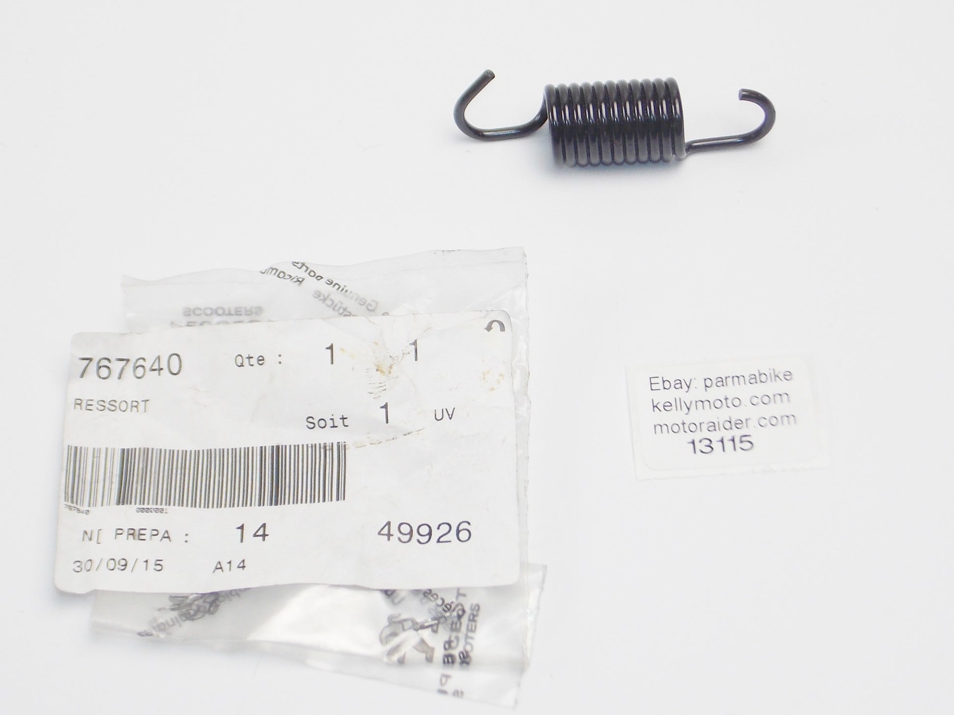 OEM PEUGEOT 2014 GEOPOLIS 250/2006 SAT 250 X ENGINE MOUNT SPRING # 767640 - MotoRaider
