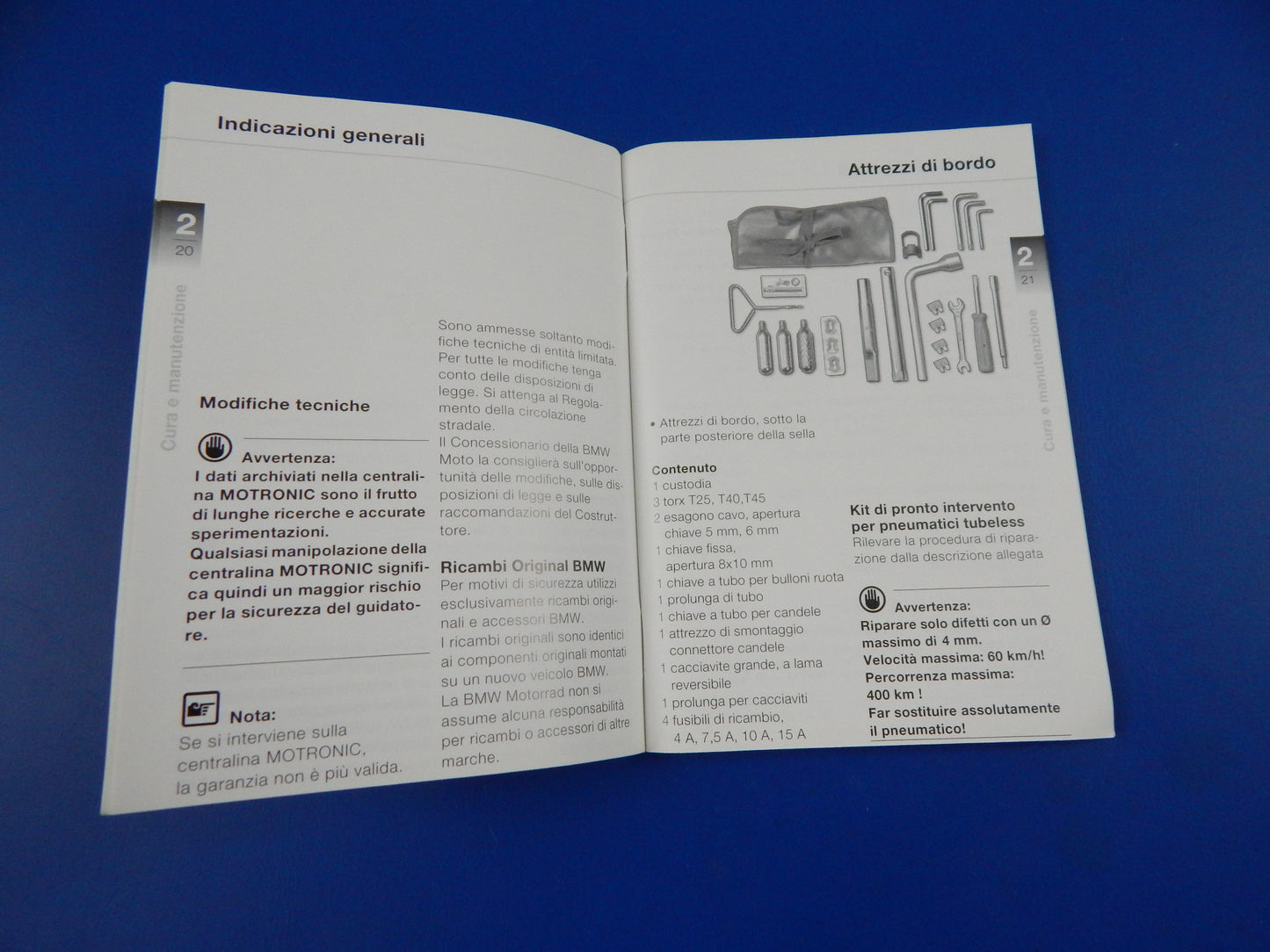 2002 BMW R-850-R R-1150-R OWNER MAINTENANCE MANUAL BOOK LOG ITALIAN VINTAGE - MotoRaider