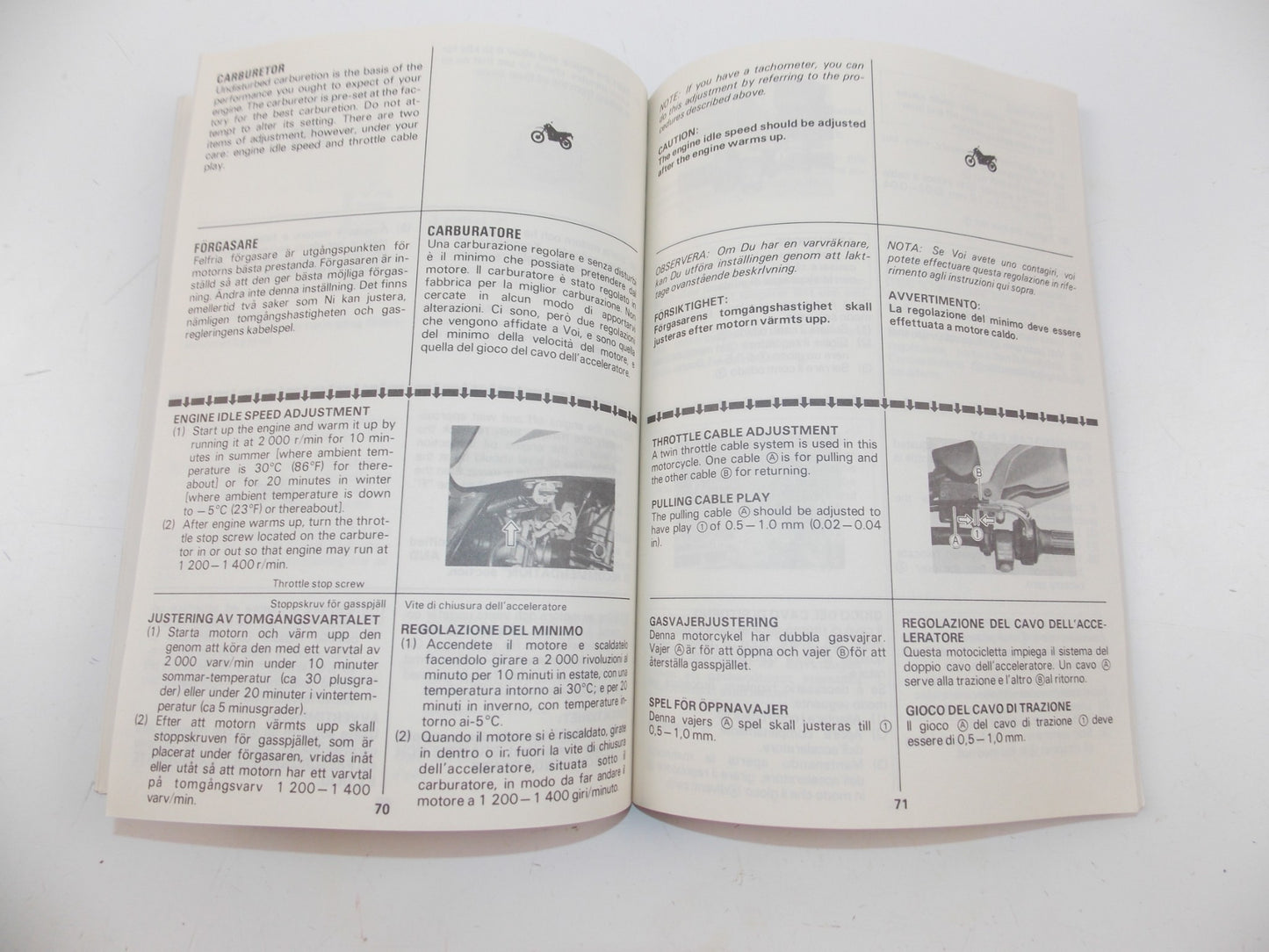 10/1985 OWNER MANUAL CATALOG SUZUKI DR600S ENGLISH ITALIAN FRENCH 9901-14A21-011 - MotoRaider