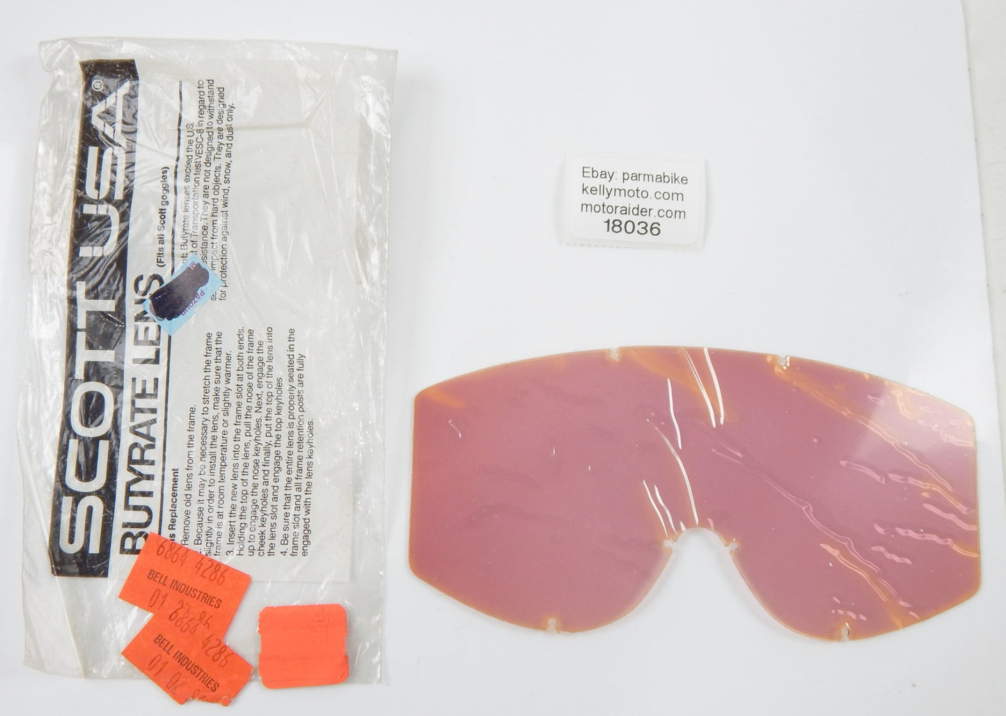 SCOTT USA GOGGLES BUTYRATE LENS VISOR SHIELD VINTAGE MOTCROSS ENDURO 6864-4286 - MotoRaider