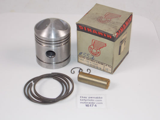 DINAMIN 192 PISTON 55.2 MM MV 125 SPORT 4-STROKE+RINGS+15 MM PIN+CIRCLIP #16174 - MotoRaider