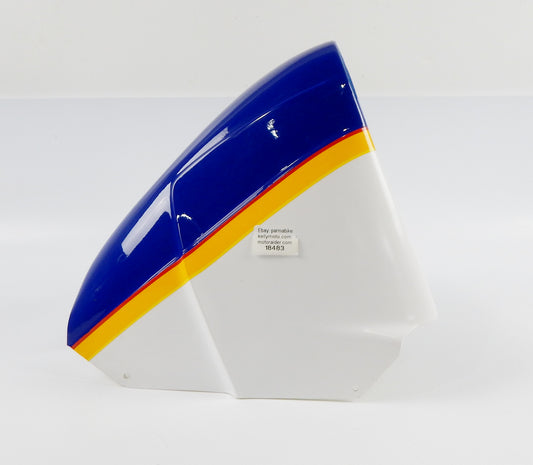 1988 CAGIVA FRECCIA C9 PLASTIC MUD GUARD FRONT FENDER BLUE-YELLOW-WHITE VINTAGE - MotoRaider