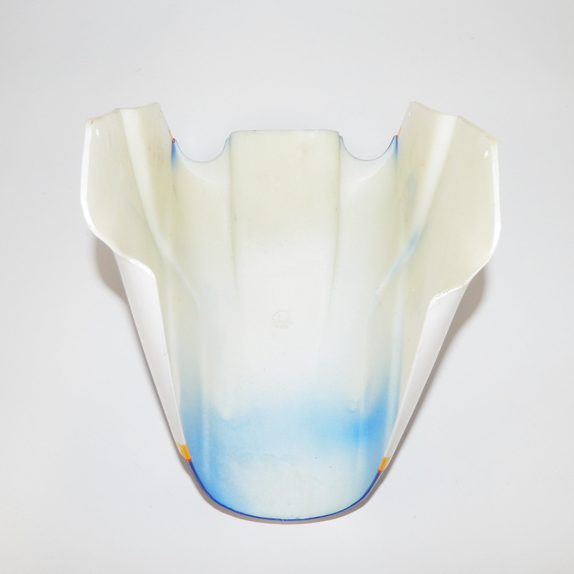 1988 CAGIVA FRECCIA C9 PLASTIC MUD GUARD FRONT FENDER BLUE-YELLOW-WHITE VINTAGE - MotoRaider