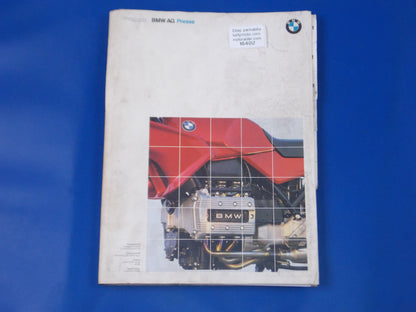 BMW 1986 K75 K100 R65 R80 DEALER SALES PERSON TECHNICAL INFORMATION BOOK ITALIAN - MotoRaider