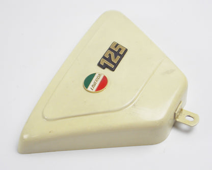 LAVERDA LZ 125 175 RH CHASSIS WHITE IVORY SIDE COVER PANEL 61706048 61 706 048 - MotoRaider