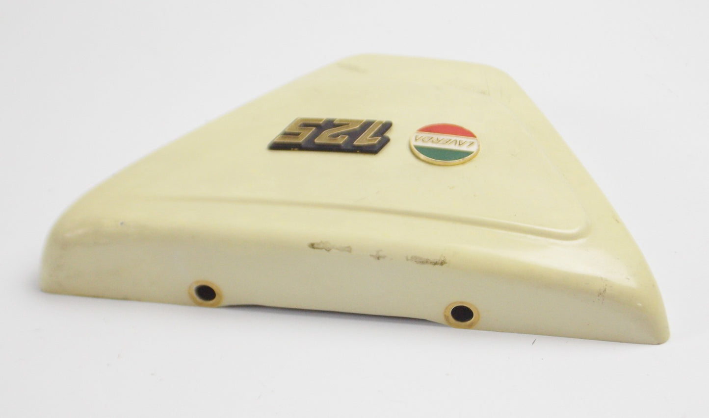 LAVERDA LZ 125 175 RH CHASSIS WHITE IVORY SIDE COVER PANEL 61706048 61 706 048 - MotoRaider