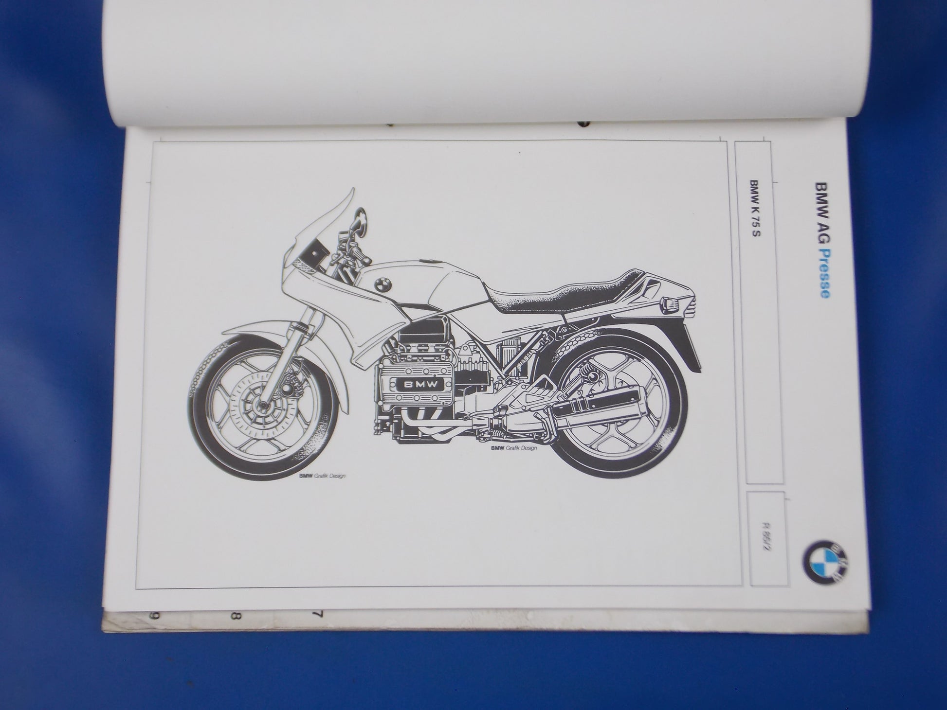 BMW 1986 K75 K100 R65 R80 DEALER SALES PERSON TECHNICAL INFORMATION BOOK ITALIAN - MotoRaider