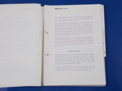 BMW 1986 K75 K100 R65 R80 DEALER SALES PERSON TECHNICAL INFORMATION BOOK ITALIAN - MotoRaider
