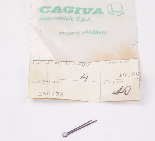 NOS OEM CAGIVA 1987 125 KJ / 350 CANGURO | X2 / 501 MORINI COTTER PIN 260123 - MotoRaider