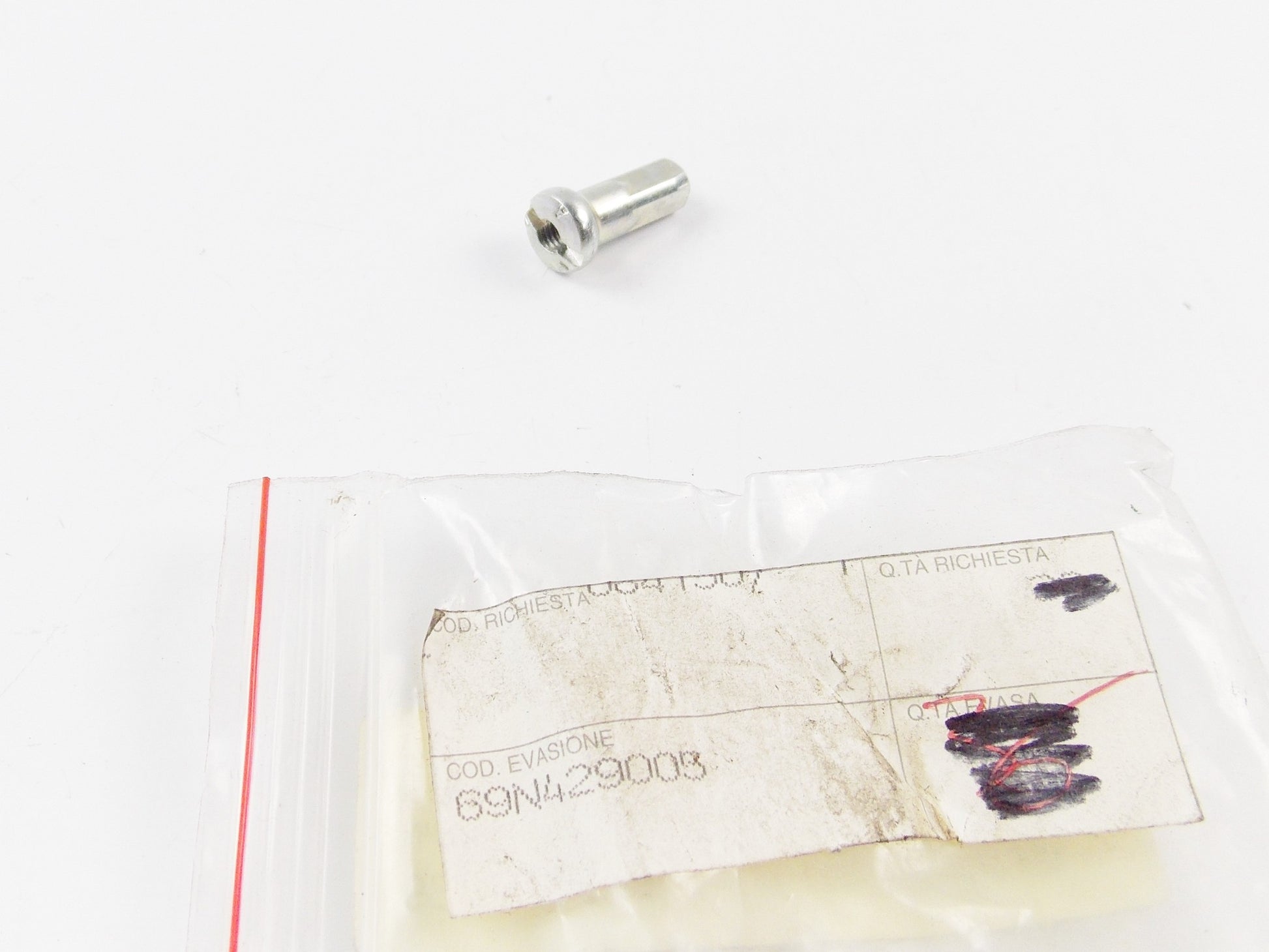 NOS OEM CAGIVA 1996 | 1998 ROADSTER 125 EV REAR WHEEL NIPPLE SPOKE 69N429005 - MotoRaider