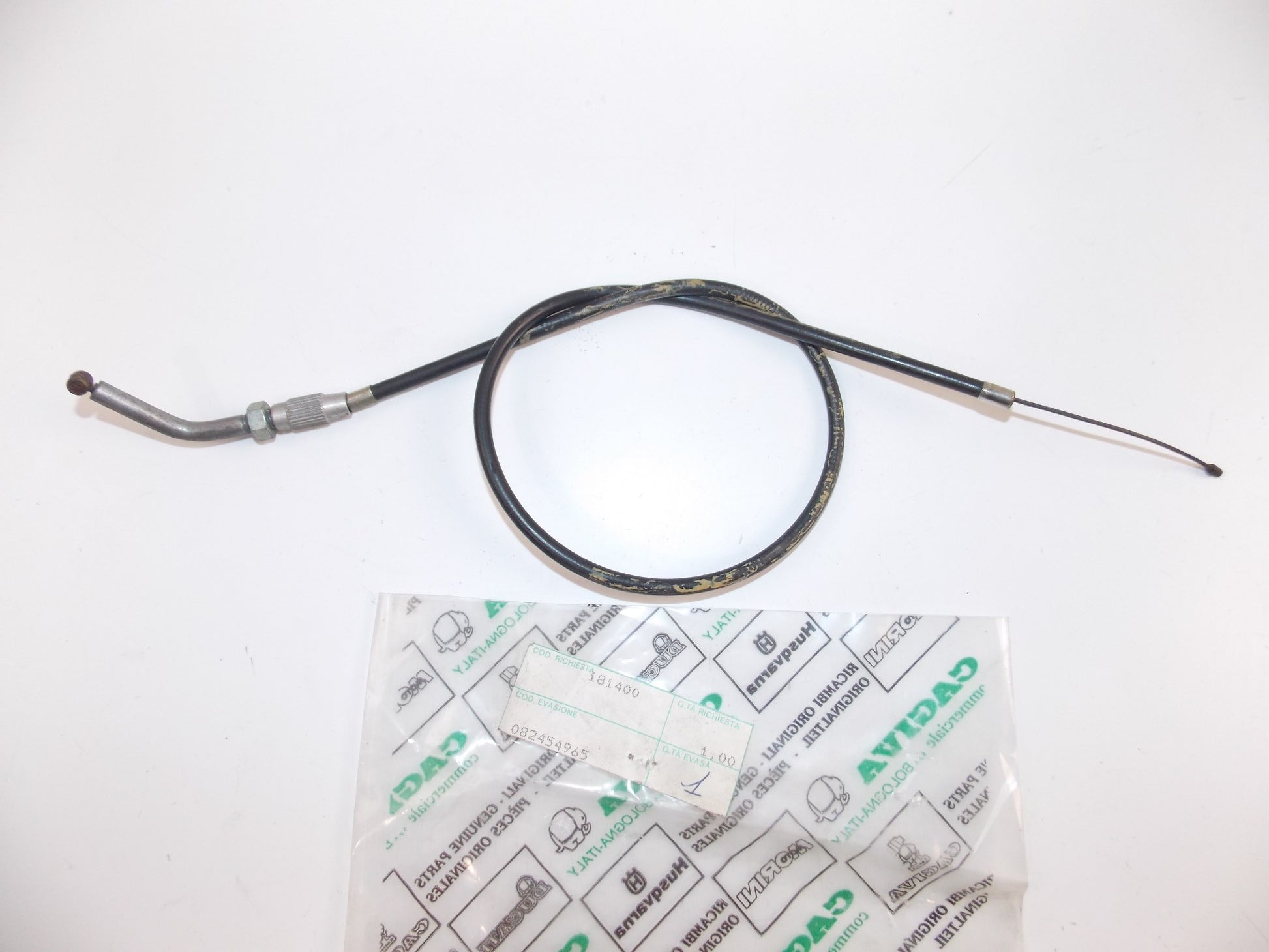 NOS OEM DUCATI CAGIVA THROTTLE CONTROL CABLE 065954950 - MotoRaider