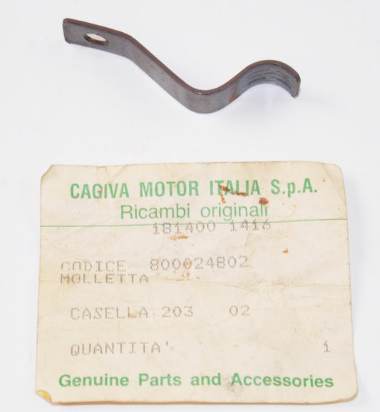 OEM CAGIVA 1978 SST 125 LICENSE PLATE HOLDER SPRING 800024802 VINTAGE ITALY - MotoRaider