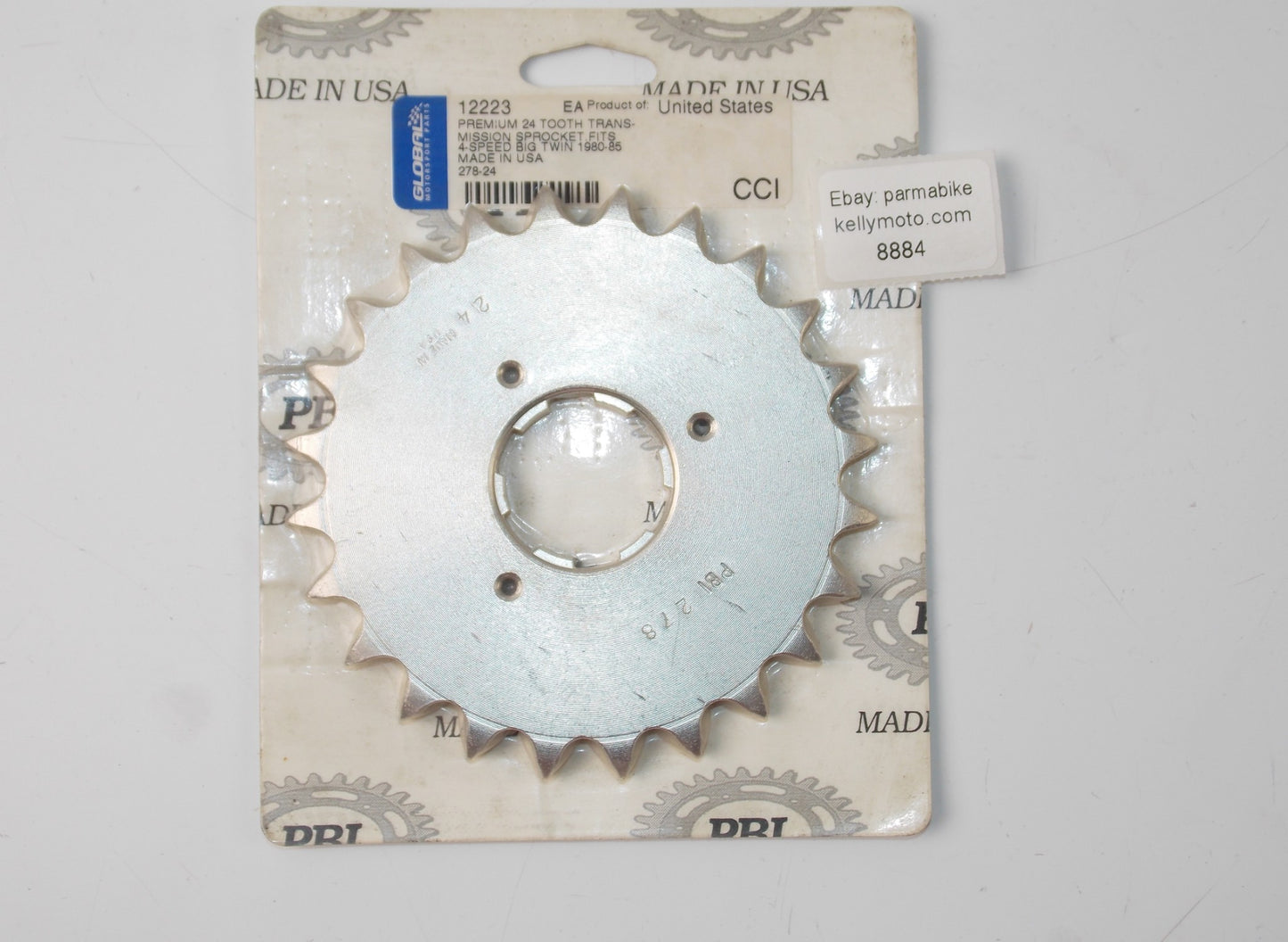 GLOBAL MOTORSPORT 1980-1985 TRANSMISSION SPROCKET FITS BIG TWINS 24 TOOTH 12223 - MotoRaider
