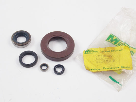NOS OEM MINARELLI K020060 CAGIVA 350cc. A/R ENGINE MOTOR OIL SEAL SET KIT - MotoRaider