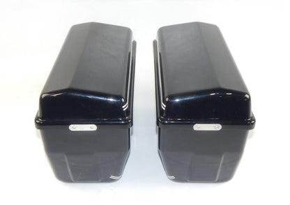 VIGANO COMFORT MOTORCYCLE LUGGAGE CASE SET BLACK VINTAGE GUZZI DUCATI GILERA BMW - MotoRaider