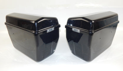 VIGANO COMFORT MOTORCYCLE LUGGAGE CASE SET BLACK VINTAGE GUZZI DUCATI GILERA BMW - MotoRaider