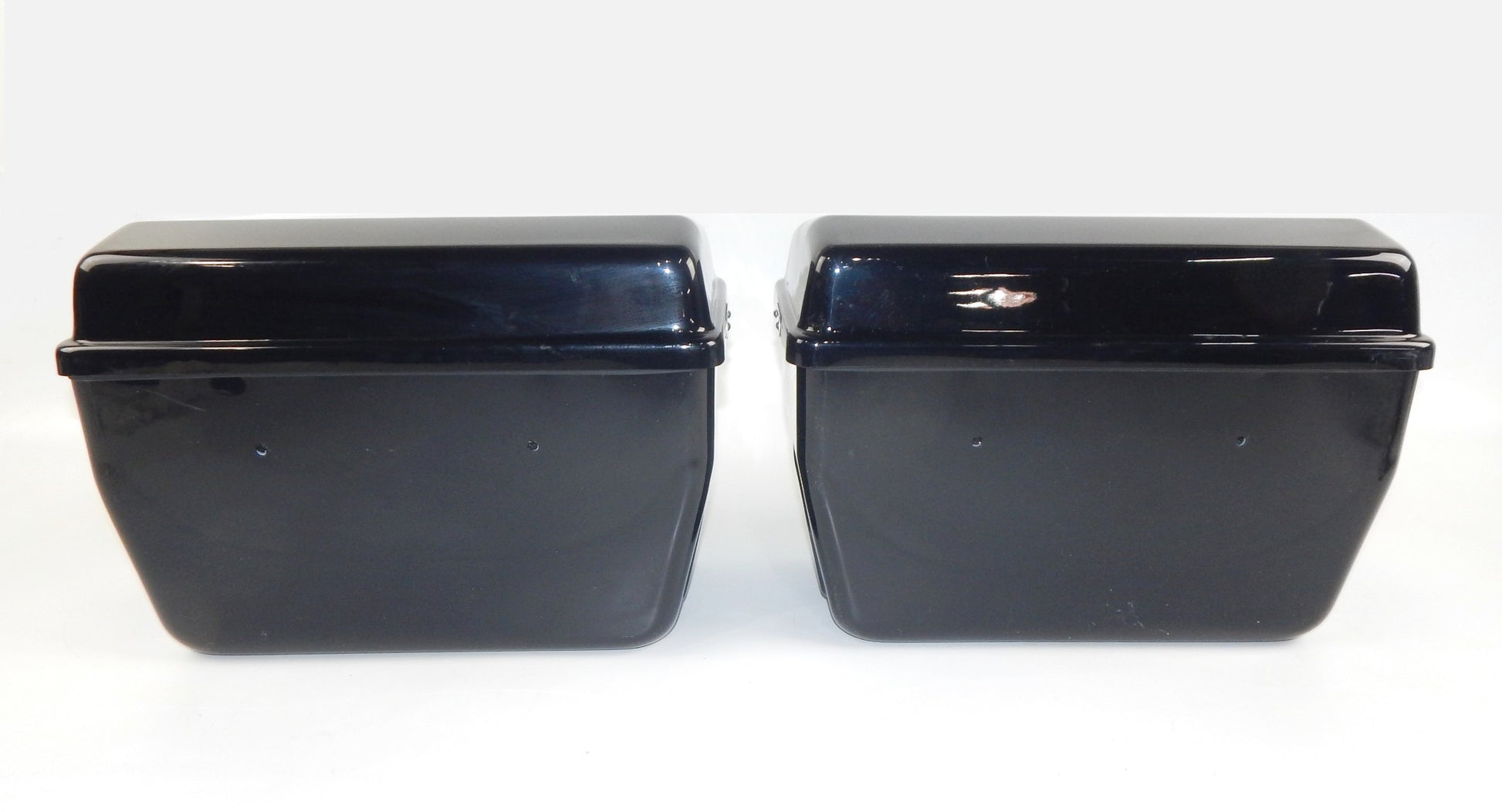 VIGANO COMFORT MOTORCYCLE LUGGAGE CASE SET BLACK VINTAGE GUZZI DUCATI GILERA BMW - MotoRaider