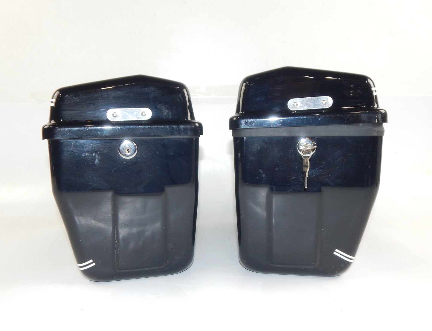 VIGANO COMFORT MOTORCYCLE LUGGAGE CASE SET BLACK VINTAGE GUZZI DUCATI GILERA BMW - MotoRaider