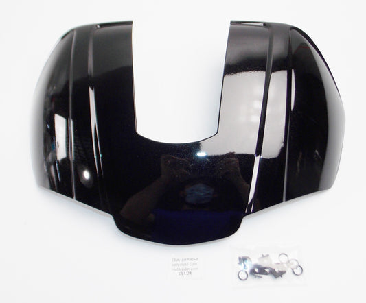 OEM PEUGEOT SCOOTER TOP CASE LUGGAGE 34 LITER COVER LID PANEL BLACK A06351NK - MotoRaider