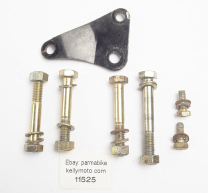 1986 CAGIVA 125 ELEFANTRE ENGINE MOTOR MOUNT BOLTS PLATE BRACKET - MotoRaider