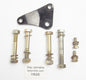 1986 CAGIVA 125 ELEFANTRE ENGINE MOTOR MOUNT BOLTS PLATE BRACKET - MotoRaider
