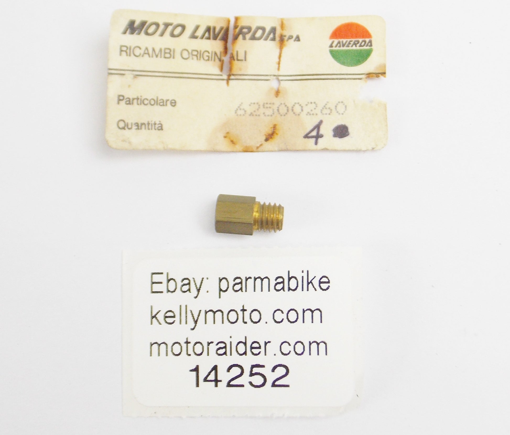 OEM LAVERDA ZUNDAPP LZ 125 CARBURETOR MAIN JET 110 62500260 | 62 500 260 - MotoRaider