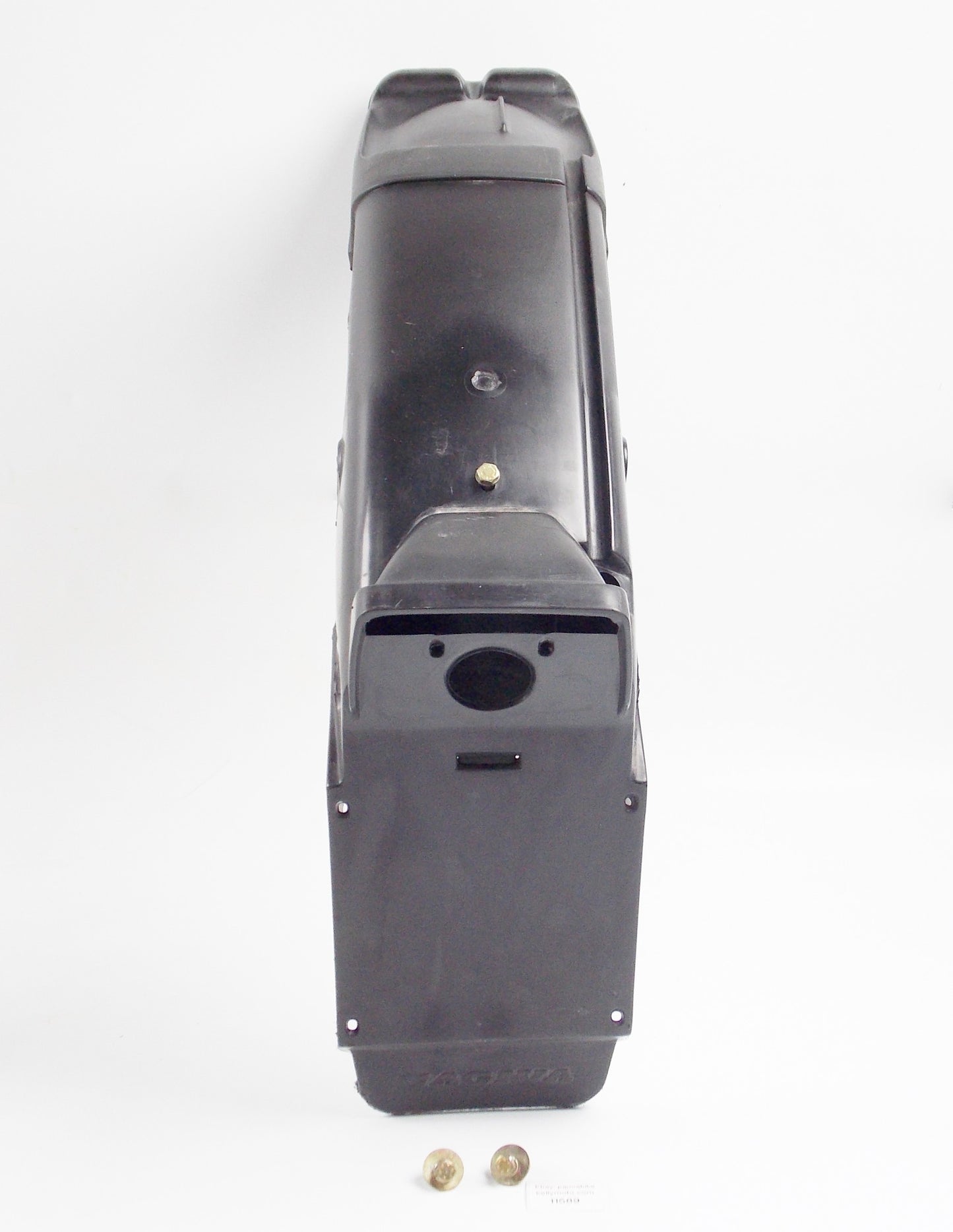 1986 CAGIVA 125 ELEFANTRE BLACK INNER REAR TAIL FENDER + BOLTS | ELEFANT-3 - MotoRaider
