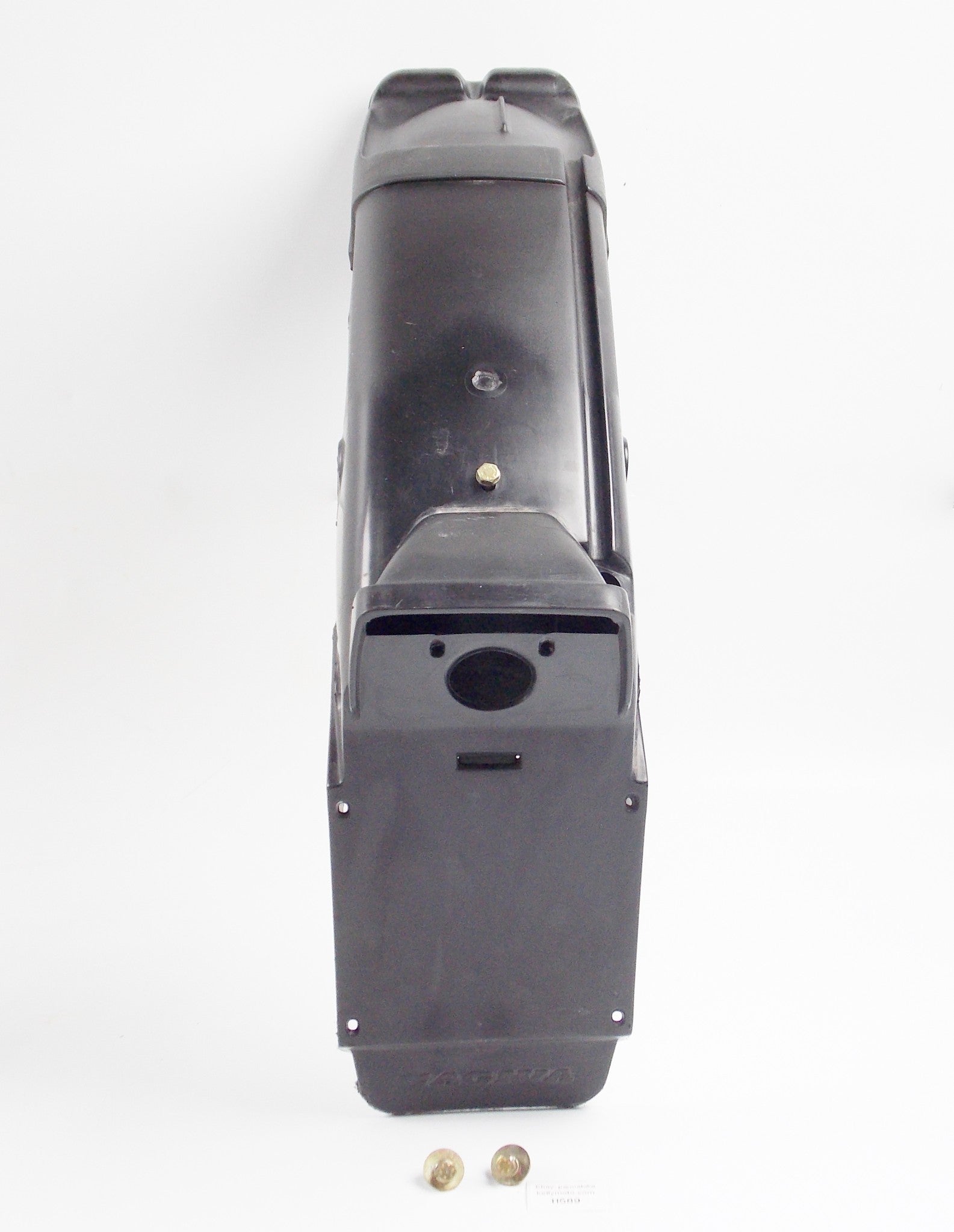 1986 CAGIVA 125 ELEFANTRE BLACK INNER REAR TAIL FENDER + BOLTS | ELEFANT-3 - MotoRaider